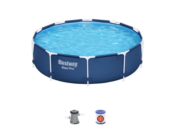 Bestway Steel Pro 56677 / 23, 4678 L, Kehikollinen uima-allas, Lapsi ja aikuinen, Sininen, 14,9 kg