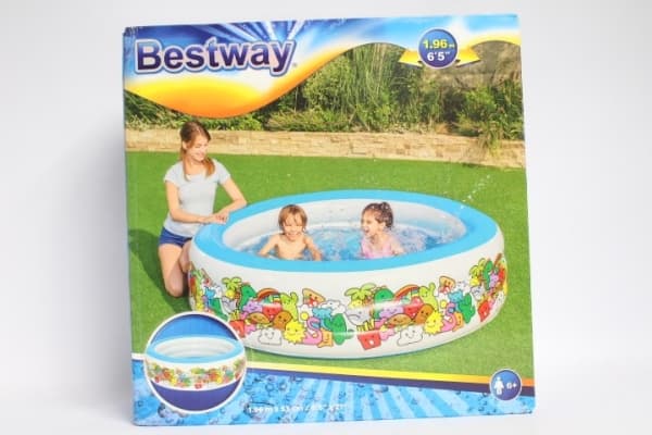 Bestway 51122, Oppblåsbart basseng, 700 l, Rund, 6 år, Vinyl, Flerfarget