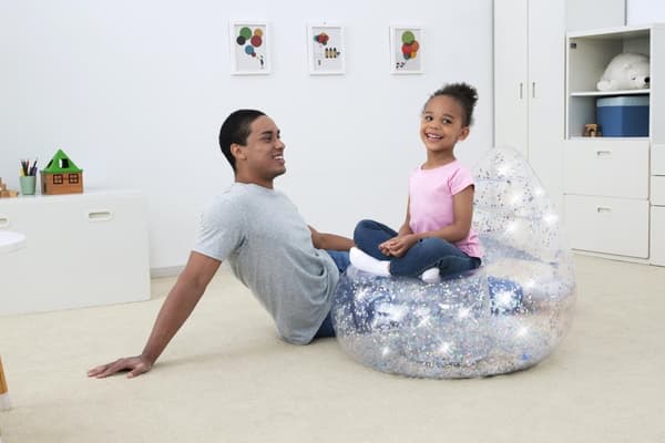 Inflatable Glitter Armchair 72 x 72 x 64 cm Bestway 75105