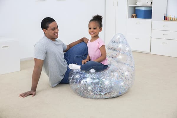 Inflatable Glitter Armchair 72 x 72 x 64 cm Bestway 75105