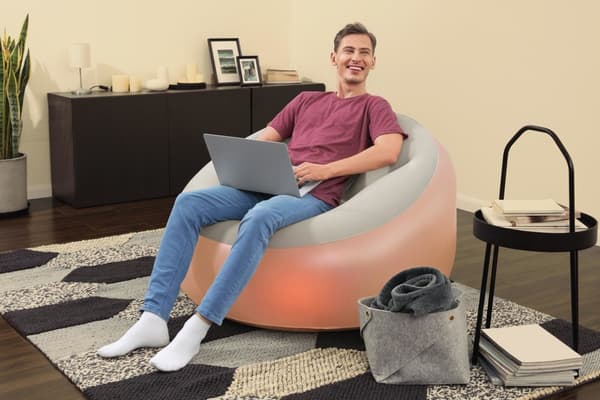 Bestway 75086 inflatable illuminated armchair 102 x 97 x 71 cm