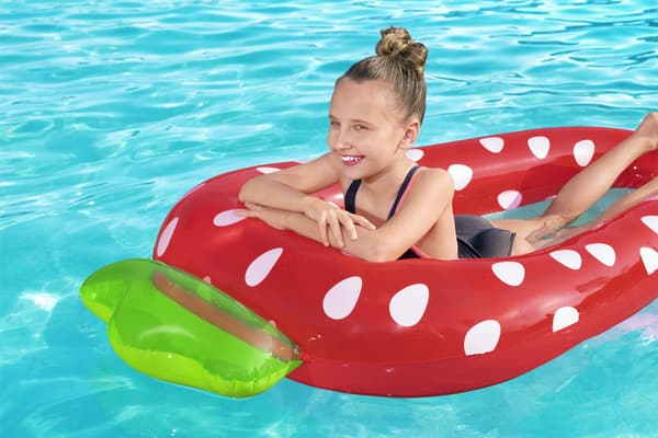 Inflatable Mesh Mattress Strawberry 178 x 103 cm Bestway 43644