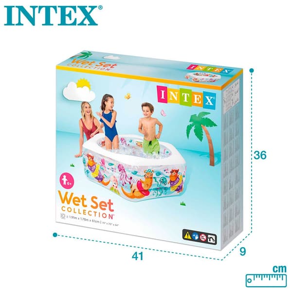 Intex Aquarius Pool Flerfarvet 541 Liters