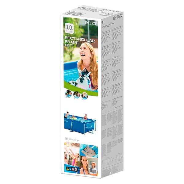 Intex Pool Small Frame Collapsible 300x200x75 Cm Blå 300 x 200 x 75 cm