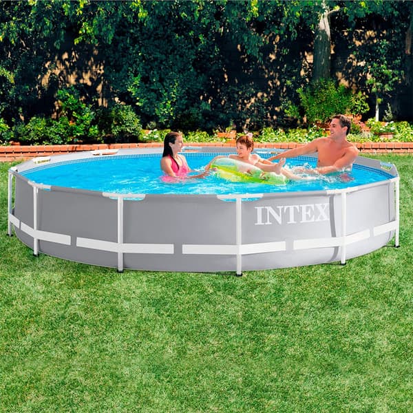 Intex Uima-allas Prisma Frame Range Round Above Ground With Filter Harmaa 366X76 cm