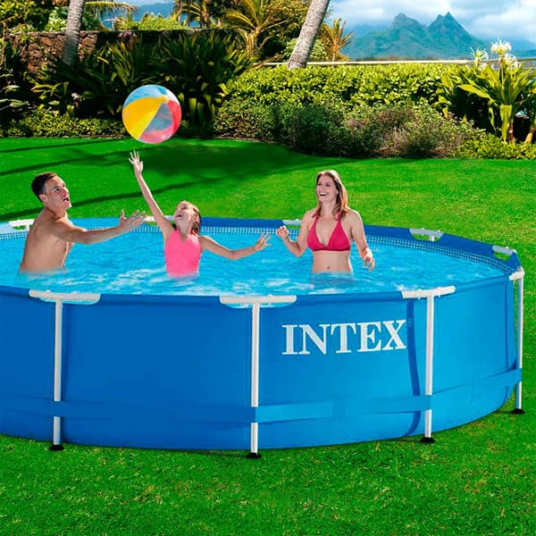Intex Uima-allas Metal Frame Above Ground Sininen 6503 Liters