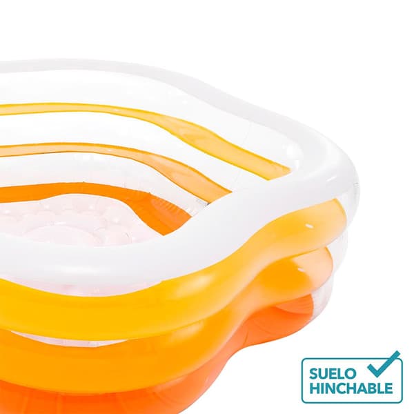 Intex Pool Inflable Transparent,Blå 466 Liters