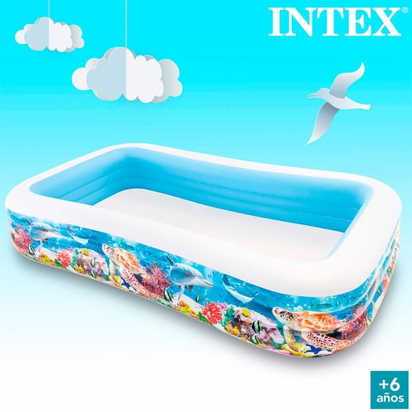 Intex Slå Samman Tropical Blå 999 Liters
