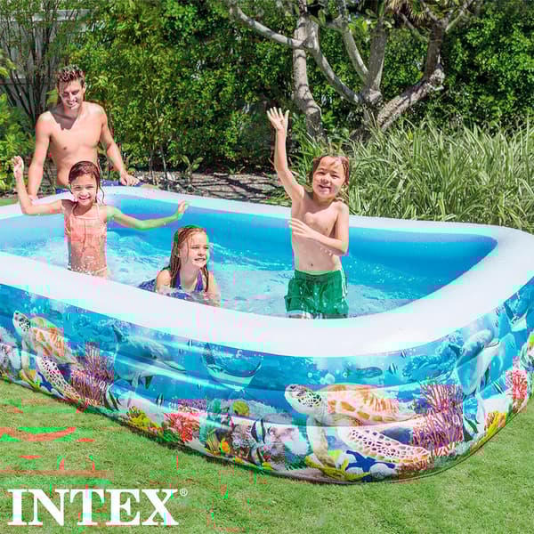 Intex Slå Samman Tropical Blå 999 Liters