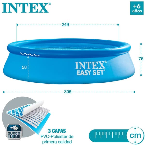 Intex Uima-allas Easy Set Sininen 3853 Liters