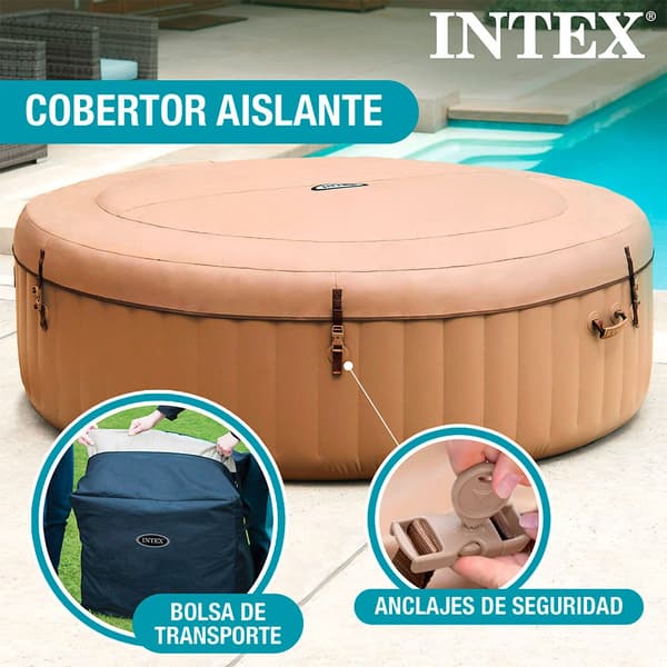 Intex Uima-allas Bubble Massage Purespa Ruskea 6 People