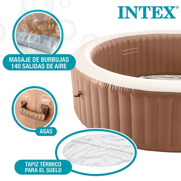 Intex Uima-allas Bubble Massage Purespa Ruskea 6 People