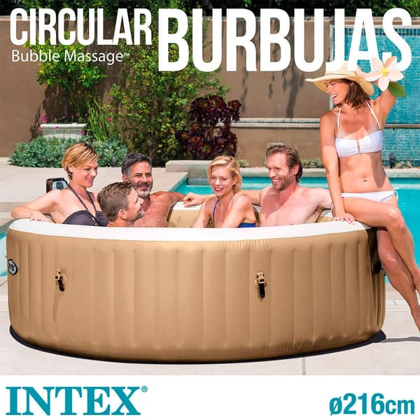 Intex Uima-allas Bubble Massage Purespa Ruskea 6 People