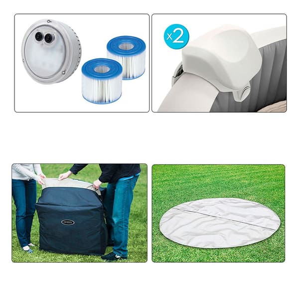 Intex Uima -allas Greywood Deluxe Purespa Harmaa 6 People