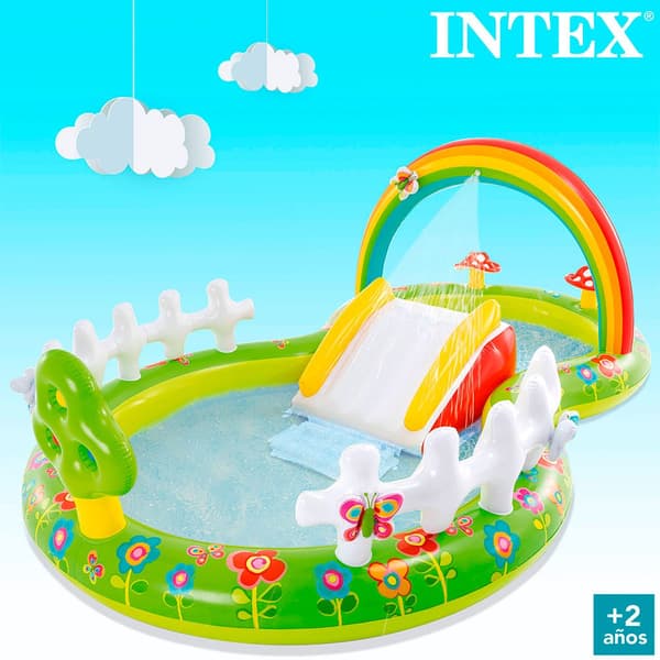 Intex Havelegecenter Med Rutschebane Flerfarvet 290 x 180 x 104 cm