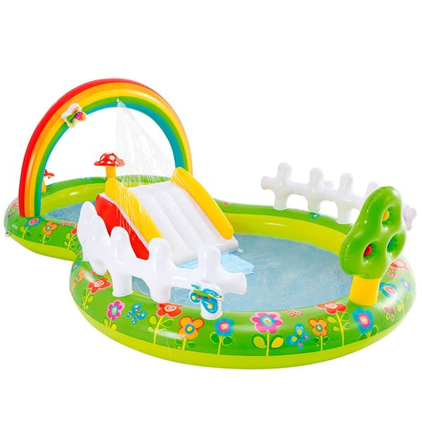 Intex Havelegecenter Med Rutschebane Flerfarvet 290 x 180 x 104 cm