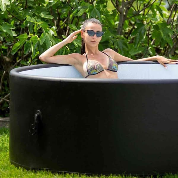 Ease Zone Pool Drop-stitch Spa Sort 180 x 180 x 65cm