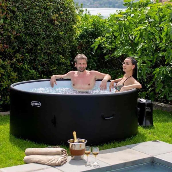 Ease Zone Pool Drop-stitch Spa Sort 180 x 180 x 65cm