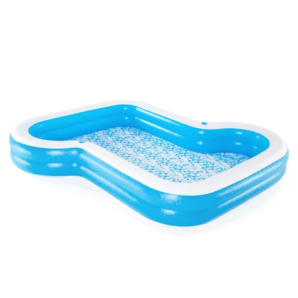 Bestway Uppblåsbar Pool Sunsationa Family 305x274x4 Centimeter Blå 305x274x4 cm
