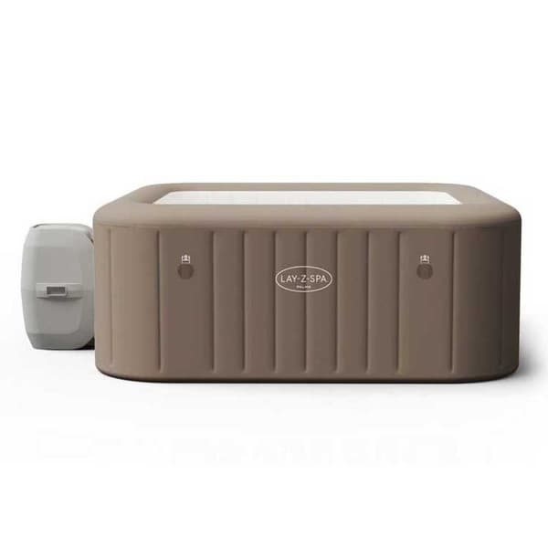 Lay-z Spa Uppblåsbar Badtunna Palma Hydrojet 201x201x80 Cm Beige 1050 Liters