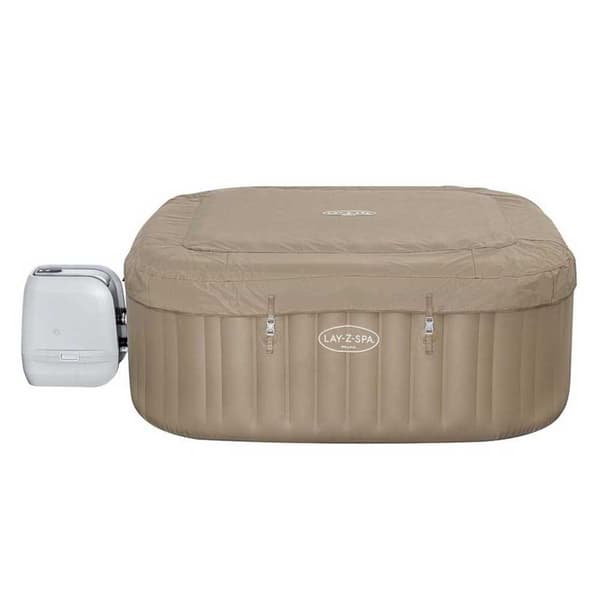 Lay-z Spa Uppblåsbar Badtunna Palma Hydrojet 201x201x80 Cm Beige 1050 Liters