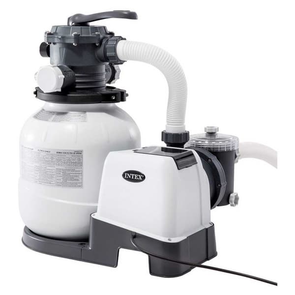 Intex Med Chlorinator Rektangulær Stålramme Over Jorden Pool Ultra Xtr 732 X 366 X 132 Cm Grå 31805 Liters