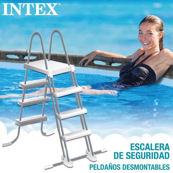 Intex Rund Stålramme Over Jorden Pool Greywood Prism Premium Ø 549x122 Cm Grå 24311 Liters