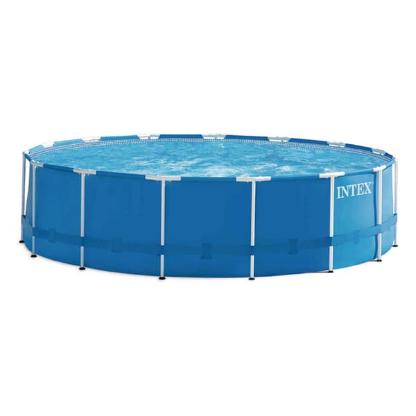 Intex Pool Metal Frame Blå 16805 Liters
