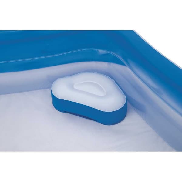 Bestway Firkantet Oppustelig Pool Family Fun 213x207x69 Cm Hvid,Blå 575 Liters