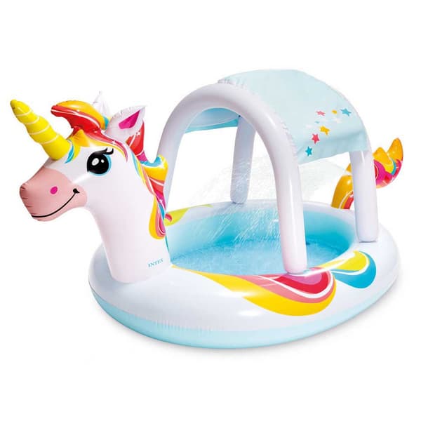 Intex Pyöreä Puhallettava Allas Unicorn 254x132x109 Cm Monivärinen 130 Liters