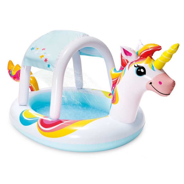 Intex Pyöreä Puhallettava Allas Unicorn 254x132x109 Cm Monivärinen 130 Liters