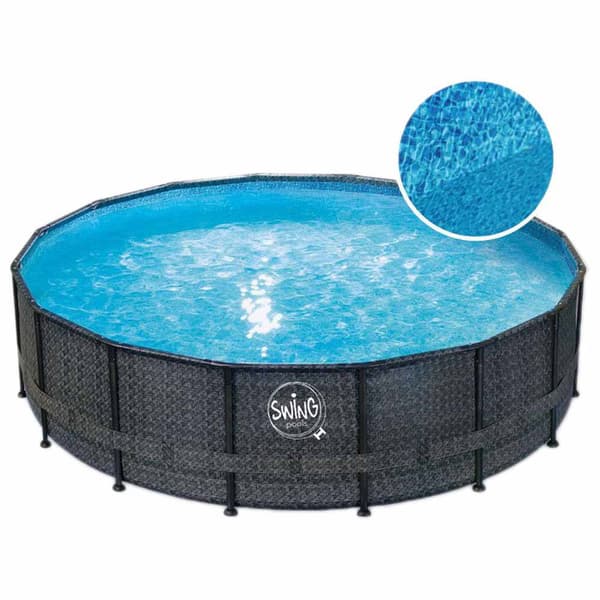 Mountfield Swing Wicker Frame Pool Elite Sort 549 x 132 cm