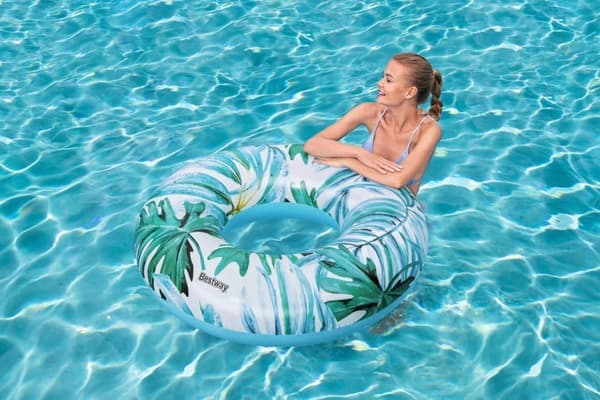 Swimming Ring With Blue Palms 119 m Bestway 36237