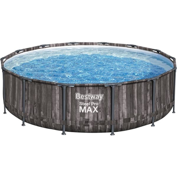 Bestway swimmingpoolsæt Steel Pro Max 427 trælook