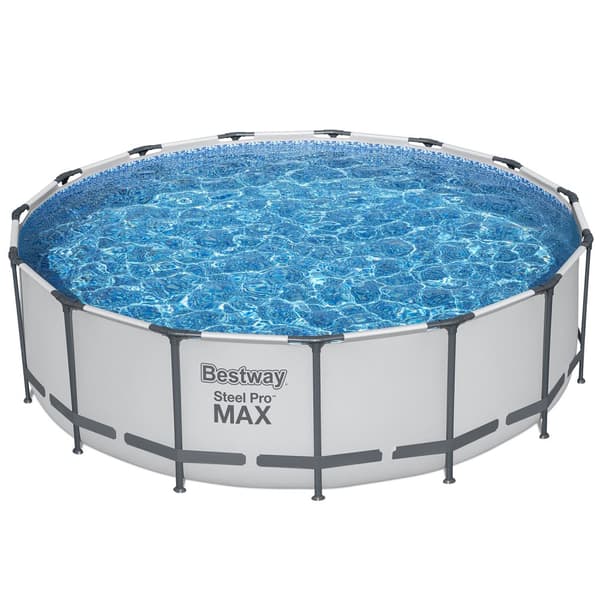 Bestway poolset Steel Pro Max 457 ljusgrå