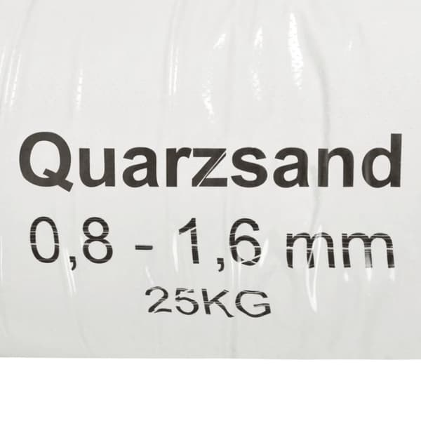 filtersand 25 kg 0,8-1,6 mm