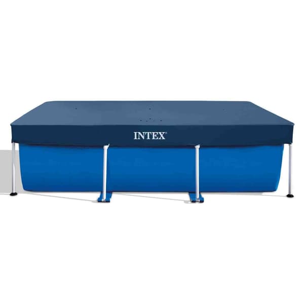 Intex svømmebassin med rektangulær ramme - 300 x 200 x 75 cm - Blå - Inkluderet tilbehør CB97