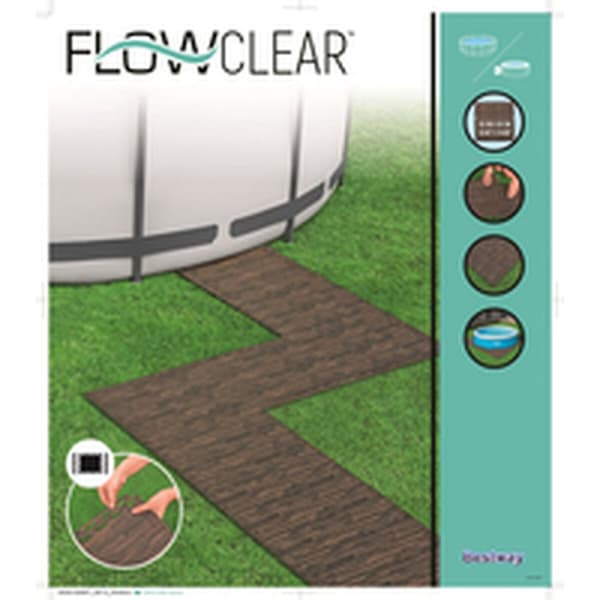 Protective flooring for removable swimming pools Bestway Trä 50 x 50 cm