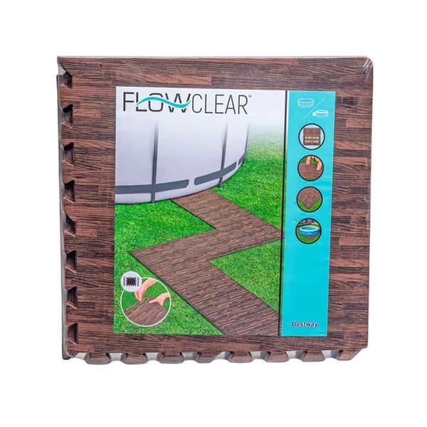 Protective flooring for removable swimming pools Bestway Trä 50 x 50 cm