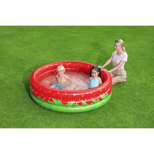 Oppustelig Pool til Børn Bestway Jordbær 168 x 38 cm