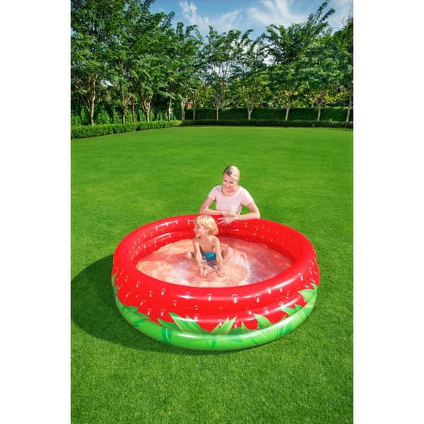 Oppustelig Pool til Børn Bestway Jordbær 168 x 38 cm