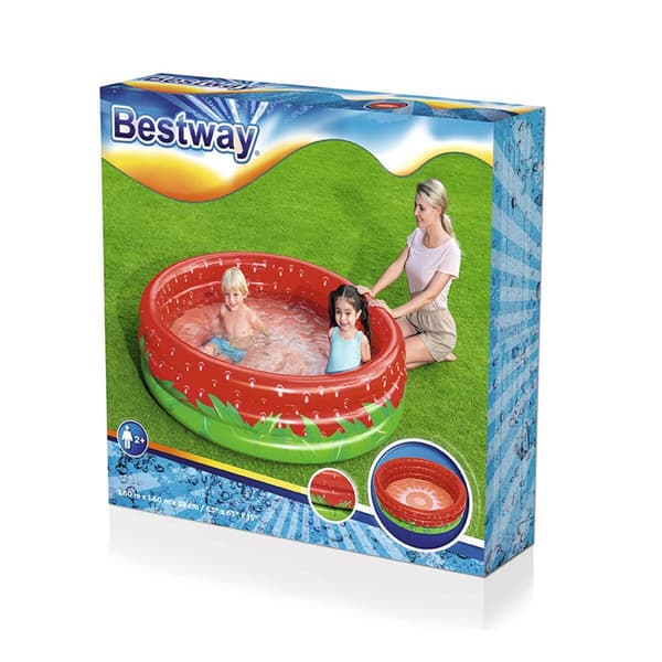 Oppustelig Pool til Børn Bestway Jordbær 168 x 38 cm