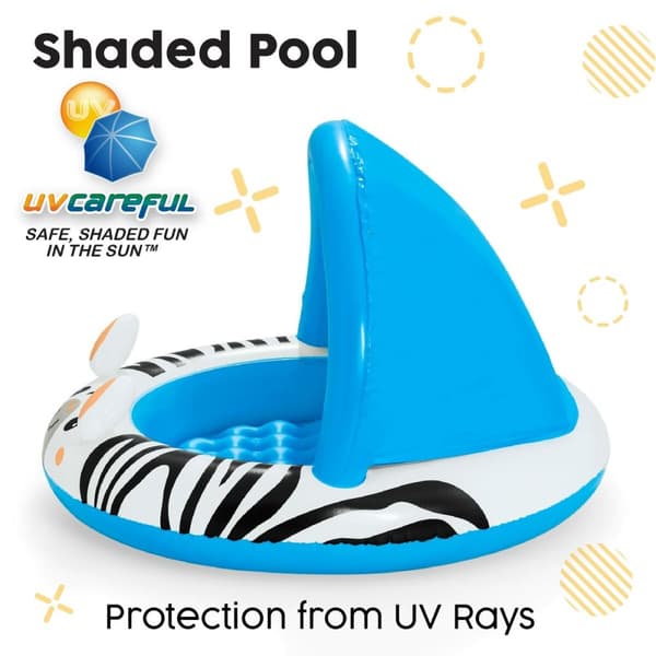 Uppblåsbar plaskpool för barn Bestway Zebra 97 x 66 cm