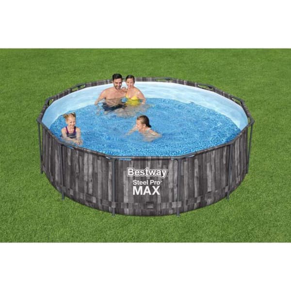 Bestway Rund Stålramme Over Jorden Pool Steel Pro Max Ø 366x100 Cm 9150 Liters