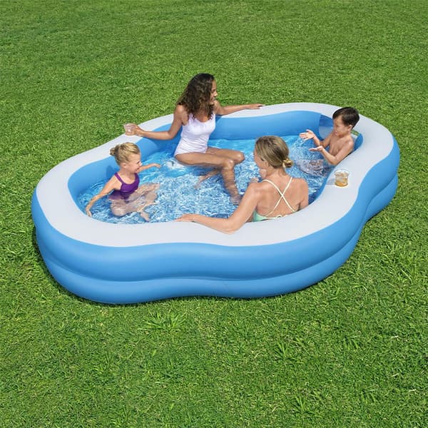 Bestway Rektangulär Uppblåsbar Pool Splashview 270x198x51 Cm 821 Liters