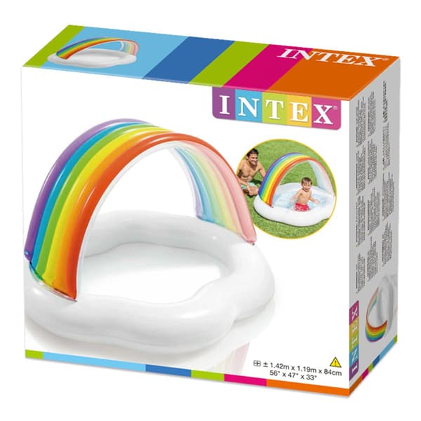 Intex Uima -allas Rainbow Canopy Baby Monivärinen