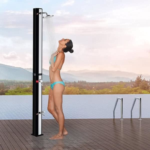 LZQ Utomhuspool Soldusch - 35 L - Varmvatten Max. 60°C - Silver