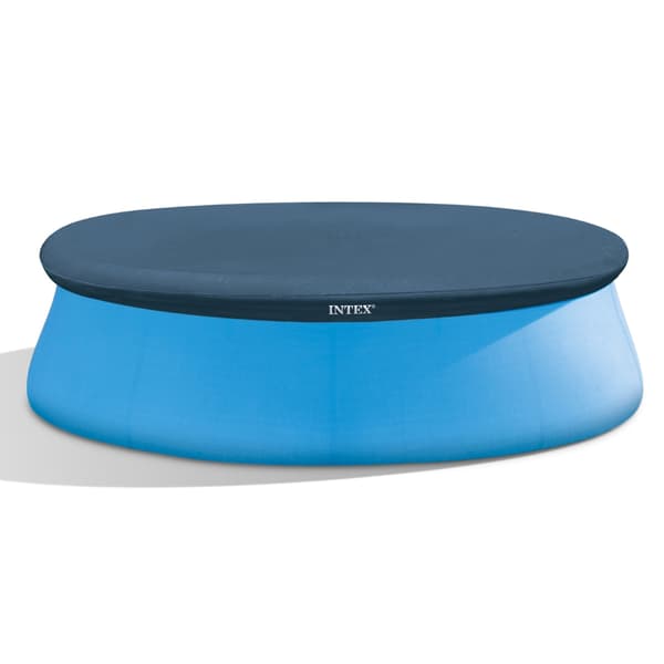 Intex rund oppustelig let sæt swimmingpool - 244 x 61 cm - Blå -  Inklusive Tilbehør CB88
