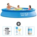 Miniatyrbild 1 av 6: Intex Rund Uppblåsbar Easy Set Pool - 305 x 61 cm - Blå - Ingår Tillbehör CB73