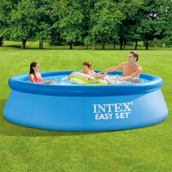 Intex Pyöreä puhallettava Easy Set Uima-allas - 305 x 76 cm - Sininen - Tarvikkeet Mukaan Lukien CB94